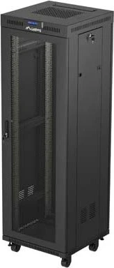 Lanberg 19" Rackschrank 37HE, LCD, freistehend, Flat Pack, Gitternetztür, IP20, RAL 9004, 600mm tief