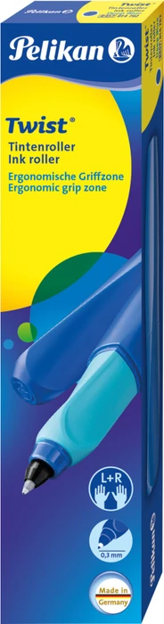 Pelikan Twist Tintenroller (Mine) deep blue, Rechts- und Linkshänder, Faltschachtel