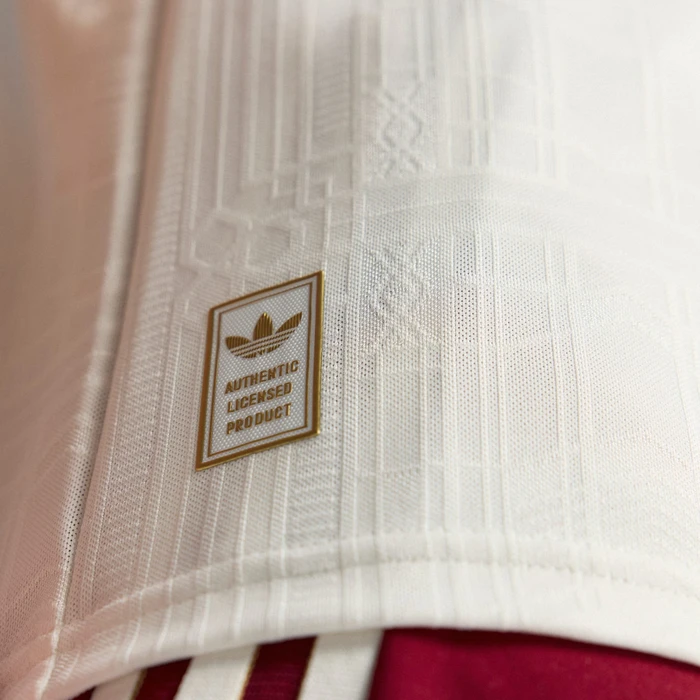 adidas FC Arsenal Authentic 2025/2026 Ausweichtrikot kurzarm cloud white/team coll burgundy 2 (Herren)