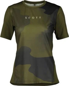Scott Trail Vertic Trikot kurzarm fir green/schwarz (Damen)