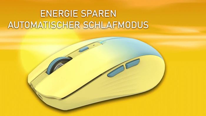 Inca IWM-511RS Wireless Mouse gelb/blau, USB/Bluetooth