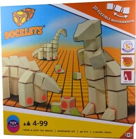 Beluga Docklets Dinosaurier Set, 40-tlg.