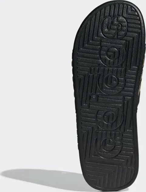 adidas Adissage core black/gold metallic