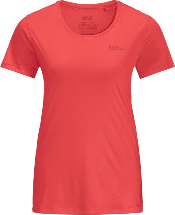 Jack Wolfskin Tech Funktionsshirt kurzarm vibrant red (Damen)