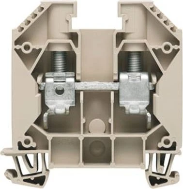 Weidmüller WDU 16/ZA Durchgangs-Reihenklemme, Schraubanschluss, dunkelbeige, 16 mm², 76 A, 1000 V, Anzahl Anschlüsse: 2
