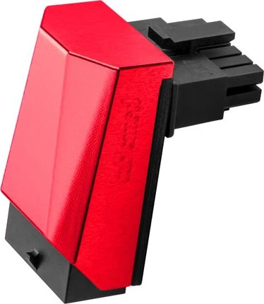 CableMod 12VHPWR Winkeladapter 90 Grad, Variante A, Sense-Pins an der Unterseite, rot