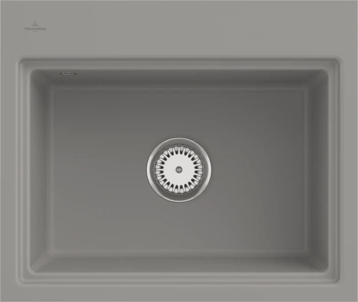 Villeroy & Boch Subway Style 60 S flat flächenbündig Becken mittig fossil