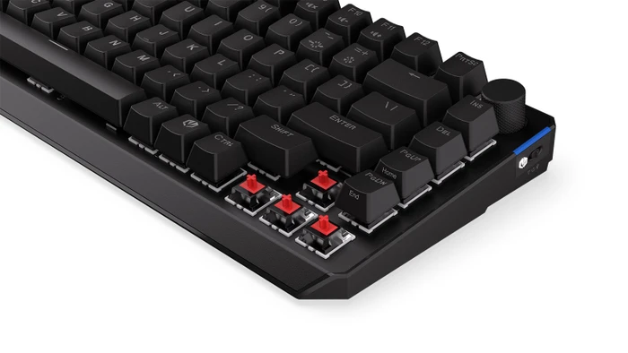 Endorfy Thock 75% Wireless Red, PBT, LEDs RGB, hot-swap, Kailh Box RED, USB/Bluetooth, US