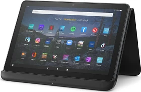 Amazon Fire HD 10 Plus KFTRPWI 2021, mit Werbung, schiefergrau, 32GB, inkl. kabelloses Ladedock