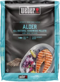 Weber All-Natural Hardwood Räucherpellets Erlenholz,  8kg