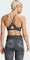 adidas Aeroreact Training Essentials Light Support Tie-Dye Flower-Print Sport-BH grey five/carbon (Damen) Vorschaubild