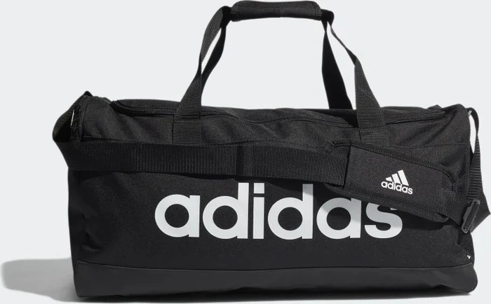 adidas Essentials Logo Duffelbag Medium Sporttasche schwarz/weiß