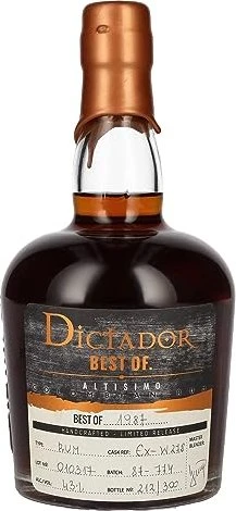 Dictador Best of 1987 Altisimo 700ml