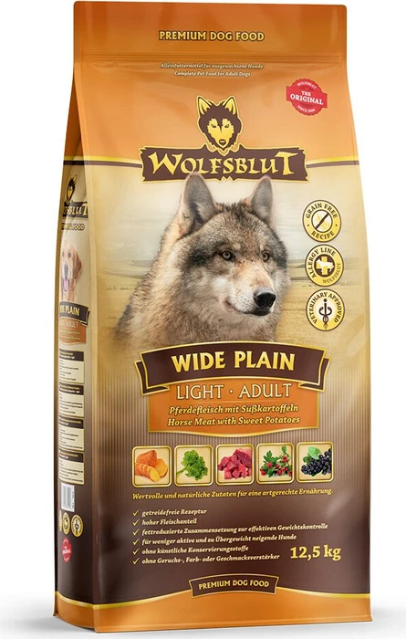Wolfsblut Wide Plain Adult Light, mit Pferd mit Süßkartoffel, 12.50kg