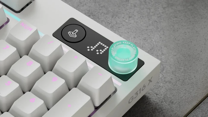 Logitech G316 X 98, weiß, Tactile Switch, USB, ES