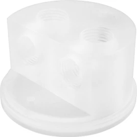Singularity Computers Protium Quad Port Cap, Frosted Acryl, Deckel für Ausgleichsbehälter