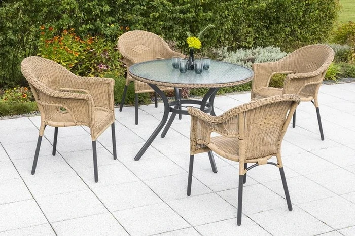 Merxx Ravenna Gartenmöbel-Set braun, 5-tlg.