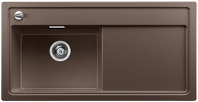 Blanco Zenar XL 6 S Becken links mit Ablauffernbedienung cafe inkl. Glasschneidebrett
