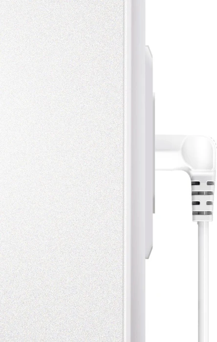 Hama Euro-Netzkabel gewinkelt/gewinkelt, 5m weiß