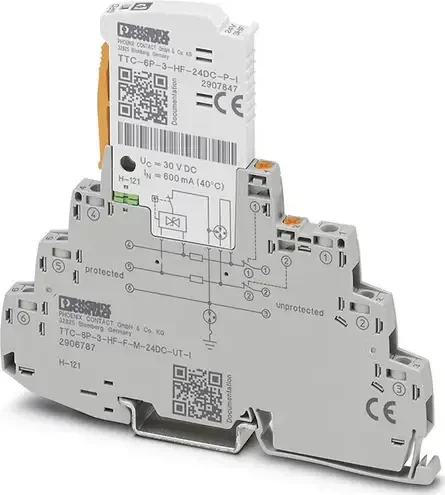 Phoenix Contact TTC-6P-3-HF-F-M-24DC-UT-I - Überspannungsschutzgerät
