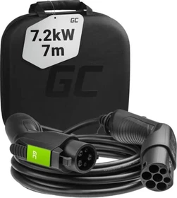 Green Cell Ladekabel Typ 1 auf Typ 2, 7.2kW, 7m