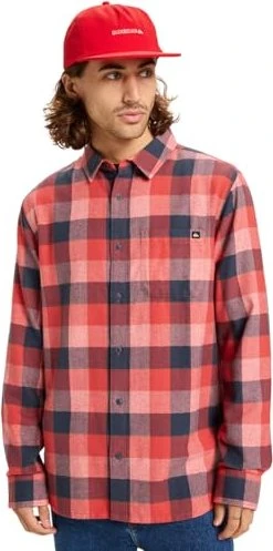 Quiksilver Motherfly Plaid Hemd langarm mineral red/motherfly check (Herren)