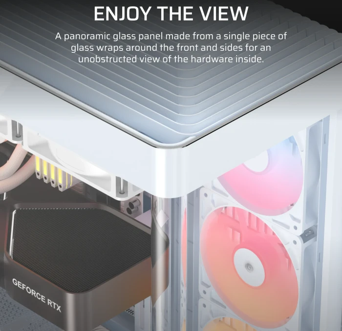 Corsair FRAME 4500X RS-R ARGB, weiß, Glasfenster
