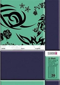 Landré Schulheft, A4, Lineatur 26, 32 Blatt