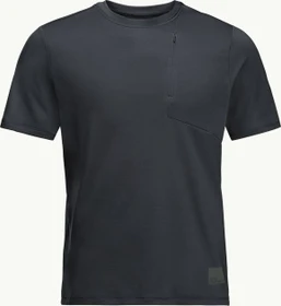 Jack Wolfskin Bike Commute Funktionsshirt kurzarm phantom (Herren)