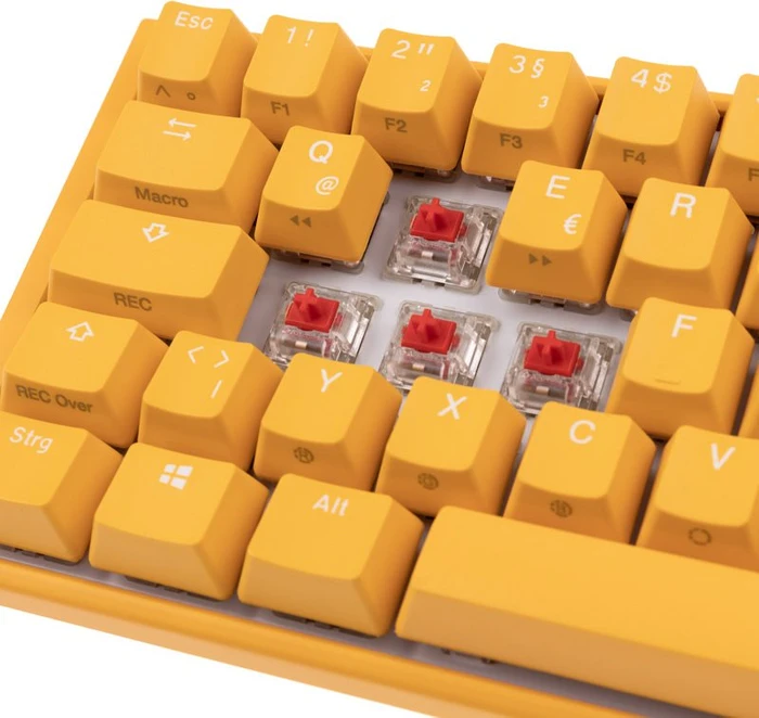 Ducky One 3 Yellow SF PBT, LEDs RGB, MX RGB RED, USB, DE