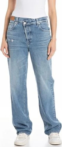Replay Zelma Loose Fit Jeans medium blue (Damen)