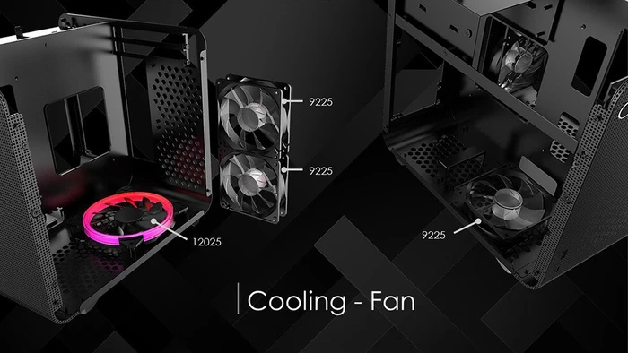 Raijintek Metis Evo TGS, weiß/schwarz, Glasfenster, Mini-ITX