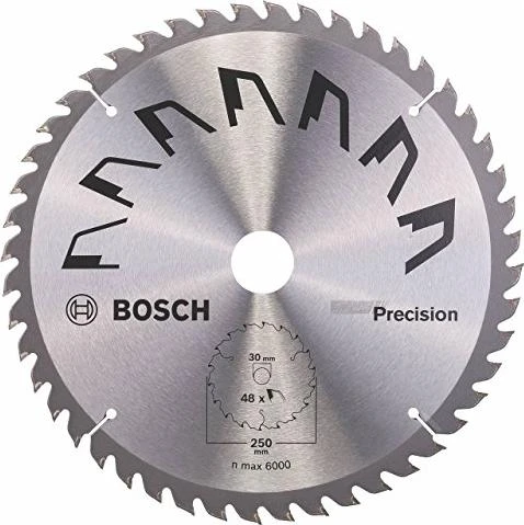 Bosch DIY Precision Kreissägeblatt 48Z, 250x3.2x30mm, 1 Stück