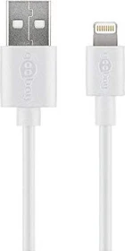 Wentronic Goobay Lightning/USB-A Lade- und Synchronisationskabel 0.5m weiß