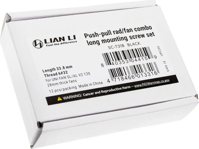 Lian Li Lüfterschrauben 33.8mm, 12er-Pack