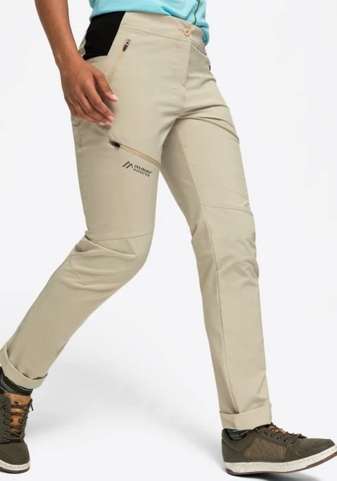 Maier Sports Latit Slim Vario Hose lang brown rice (Damen)
