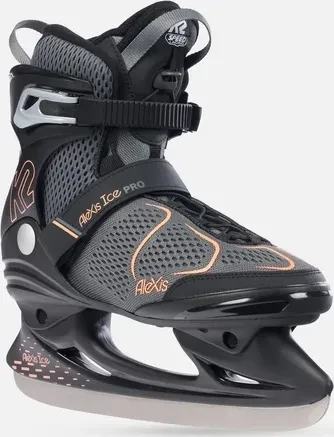 K2 Alexis Ice Pro Eislaufschuhe schwarz/grau/orange (Damen)
