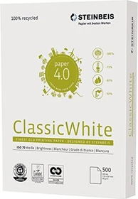 Steinbeis No. 1 Classic White ReThinking Universalpapier weiß, A3, 80g/m², 500 Blatt