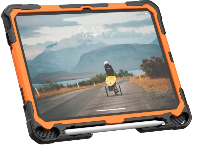UAG Plasma Series Case für Apple iPad (10.Gen, 2022) 10.9", schwarz, orange