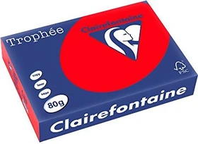 Clairefontaine Trophée Universalpapier matt korallenrot, A4, 80g/m², 500 Blatt