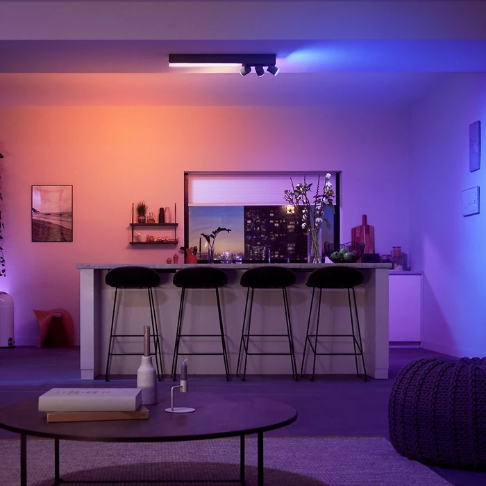 Philips Hue White and Color Ambiance Centris 3 Spot 4-flammig schwarz