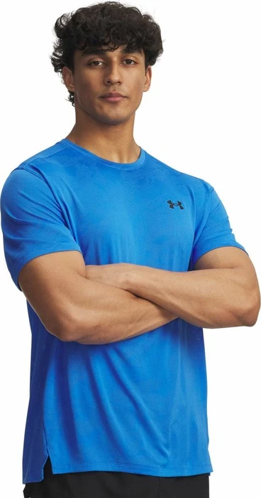 Under Armour Tech Vent Jacquard Funktionsshirt kurzarm blue atlantis/black (Herren)