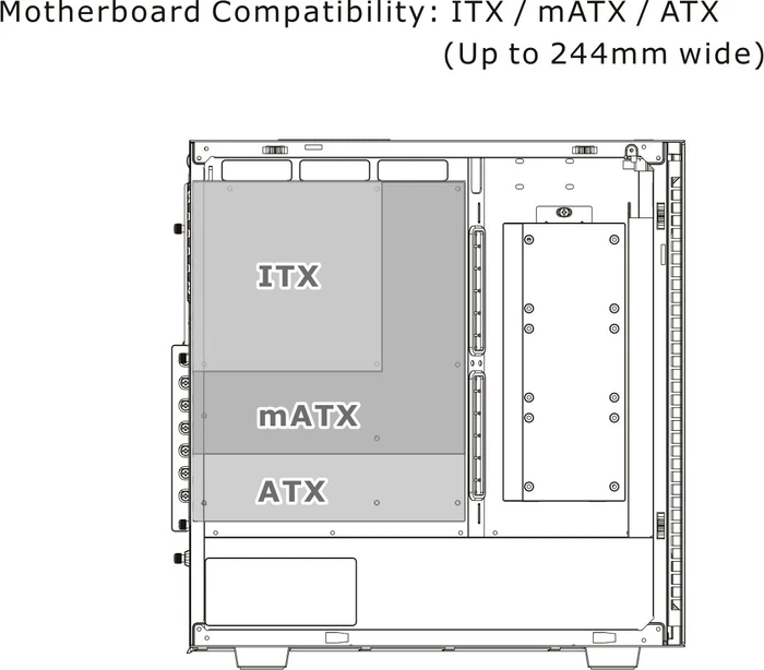 Thermaltake Divider 300 TG, schwarz, Glasfenster