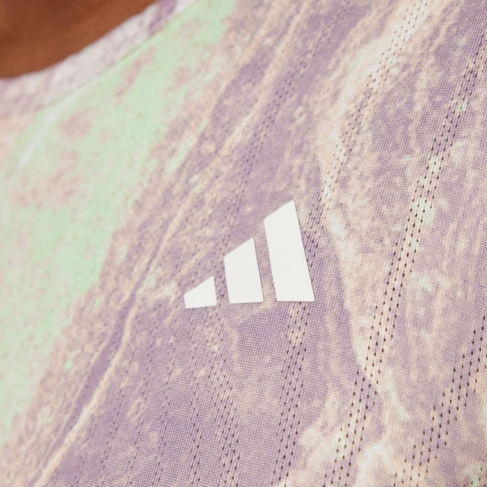 adidas Move for the Planet AirChill Laufshirt kurzarm crystal sand/preloved fig green spark/oat (Damen)