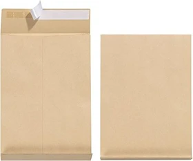 Herlitz Versandtasche B4 130g mit 4cm Seitenfalte braun, 25er-Pack