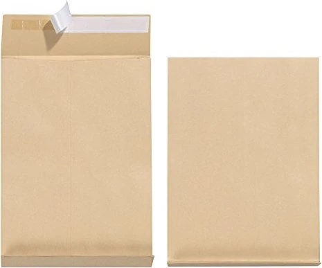 Herlitz Versandtasche B4 130g mit 4cm Seitenfalte braun, 100er-Pack
