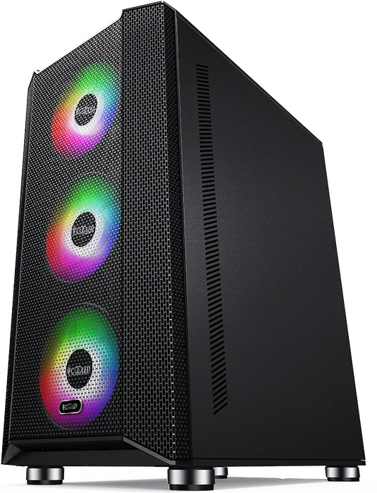 PCCooler Diamond MA200 Mesh, schwarz, Glasfenster