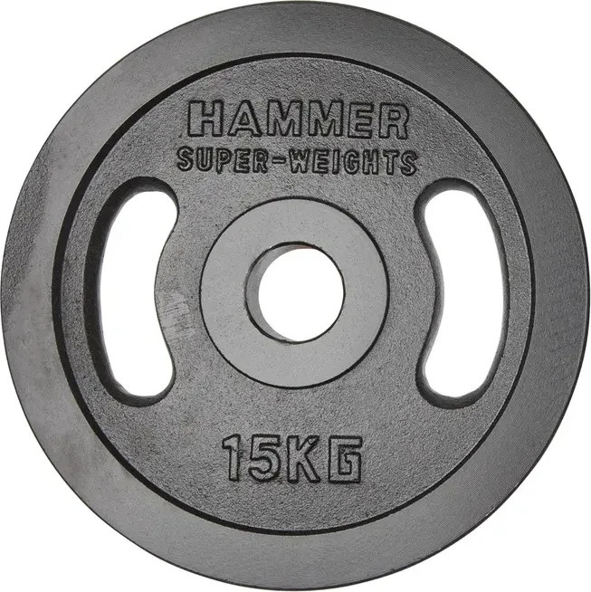 Hammer Gusseisen 50mm Hantelscheibe 15kg