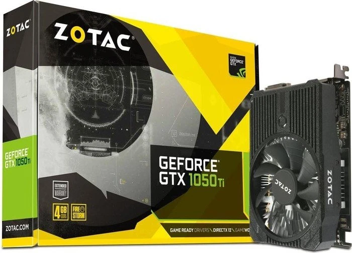 Zotac GeForce GTX 1050 Ti Mini, 4GB GDDR5, DVI, HDMI, DP