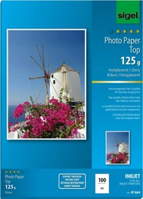 Sigel Photo Paper Top Inkjetpapier hochglänzend weiß, A4, 125g/m², 100 Blatt